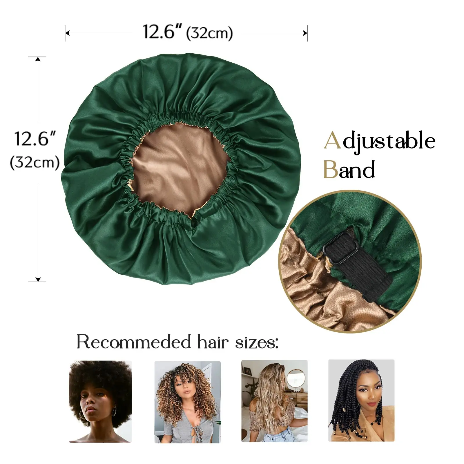 Satin Bonnet Silk hair towel  Bonnet for Sleeping Hair Bonnets for Women Curly Natural Hair