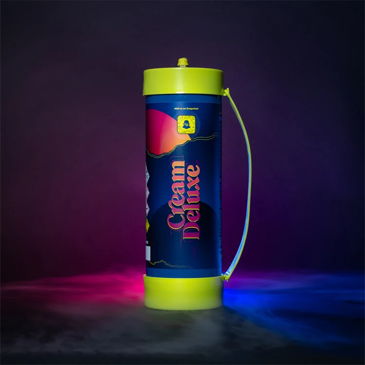 CE / EU Certified 100% Recyclable Steel Made Cream Deluxe Maxxi 2kg Whipped Cream Chargers for Catering Purpose