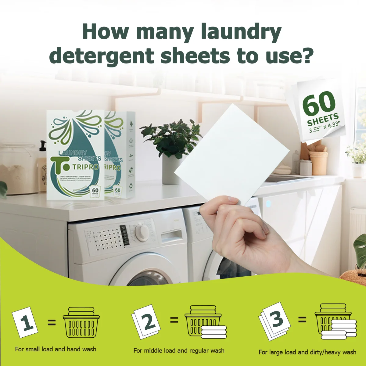 2024 New Trend Product Eco Friendly laundry strips Laundry Detergent Paper Sheets