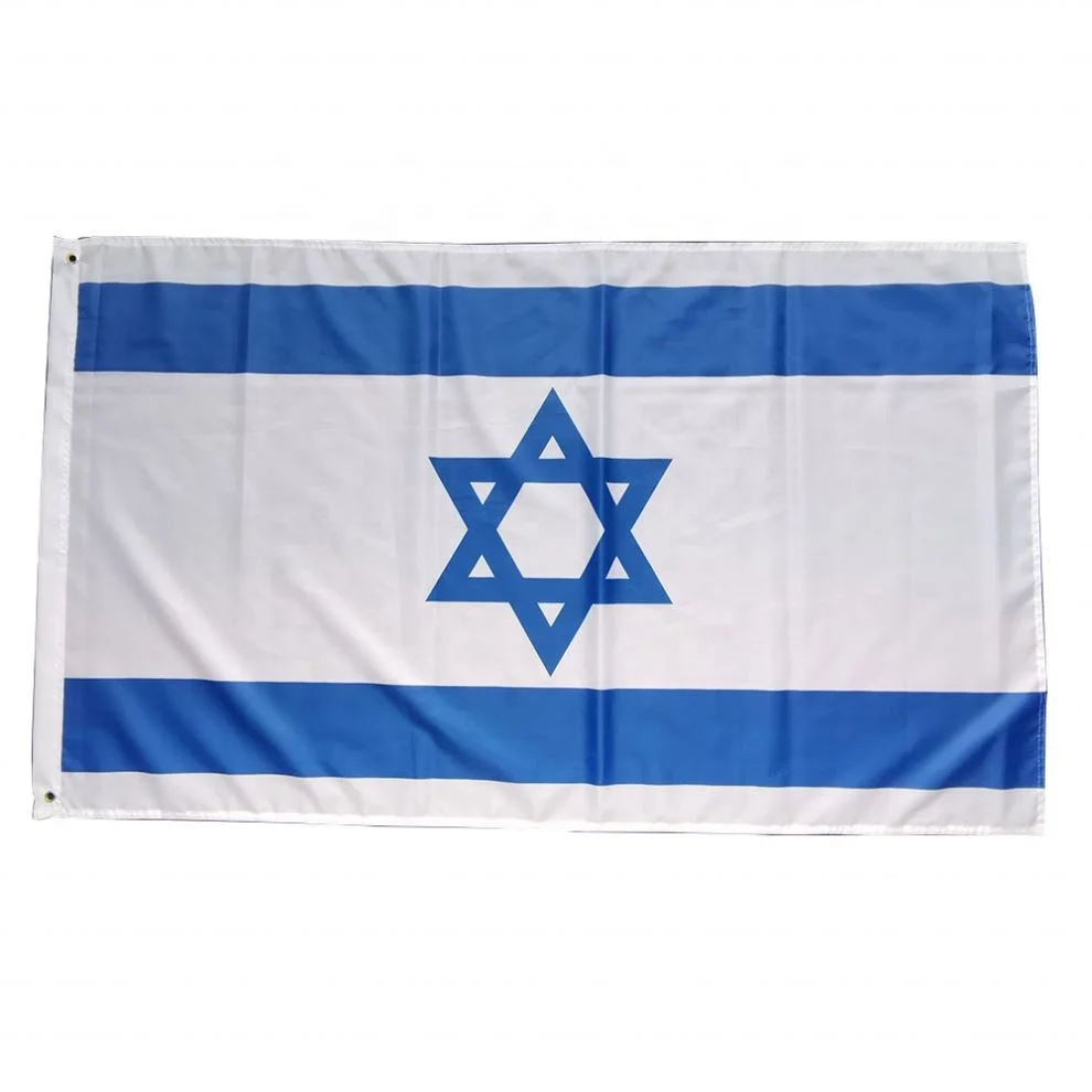 Factory Outlet Customized Color Portable Rectangular Country Israel National Flag