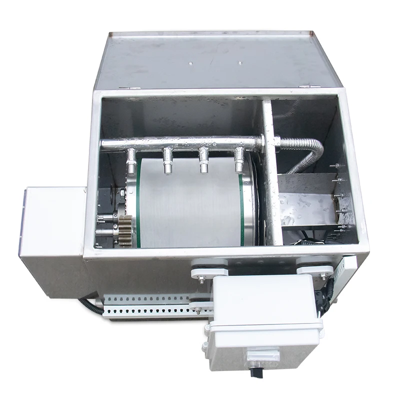 QihangRAS Aquaculture Fish Pond Rotary Drum Filters 5T/H Stainless Steel Drum FIlter for Koi Pond