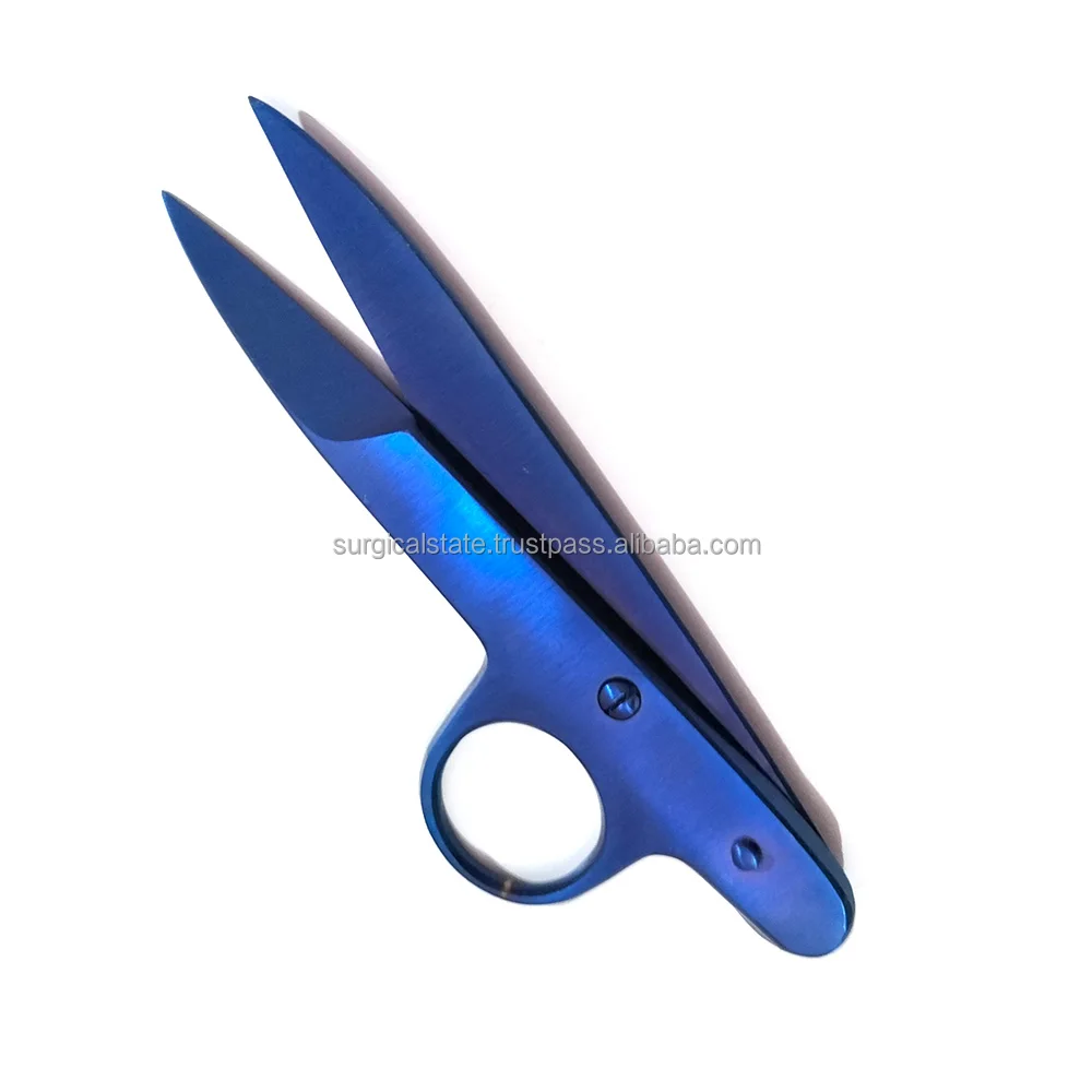 High Quality German Style Stainless Steel Thread Cutter Scissors Embroidery and Yarn Scissors with Plastic Handle for Sewing