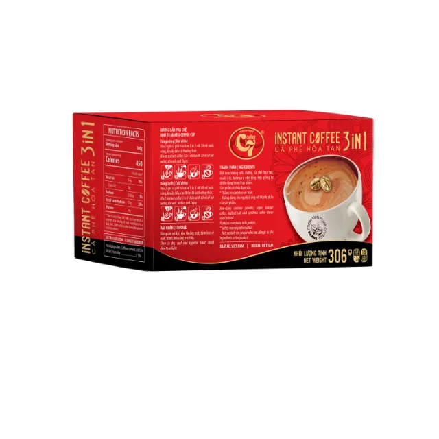 3-in-1 Premium Hucafood Vietnamese Instant Coffee Golden Weasel C7 Brand Name