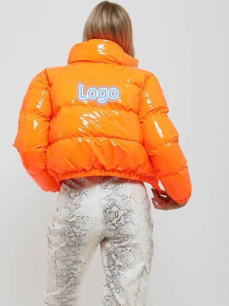 Custom logo puff down bubble coat women down jacket winter thick casual down jacket ladies down puffer jacket bubble coats