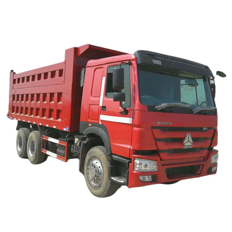 New  howo 6x4 371hp 30 Tons Red Tipper Truck Dump Truck  for sale