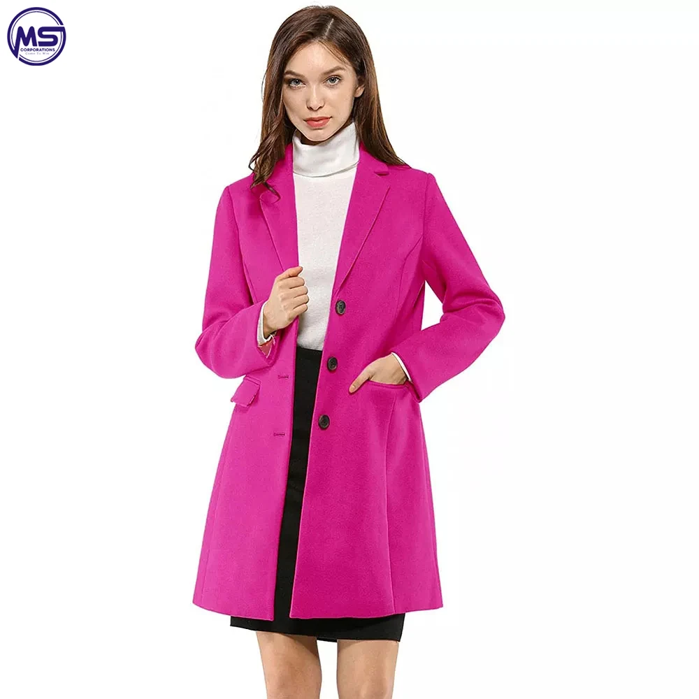 Custom Made Your Own Design High Quality Best Design 2022 OEM ODM Women Latest Design Long Trench Coat On Sale