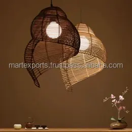 Natural Rattan Lamp Hot Selling  Made In INDIA Hanging Pendent Home decor