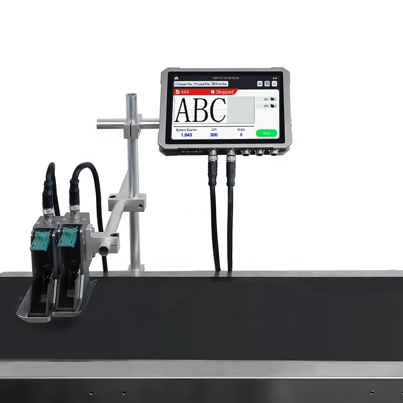 Logo Date Expiry Date Coder Bar code Time Stamp Printer Industrial Inkjet Printing Coding Machine For Plastic Pet Bottle Label