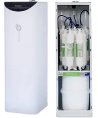 Cheap hot and cold RO water purifier slim style with cabinet 1 faucet high quality 7 stages