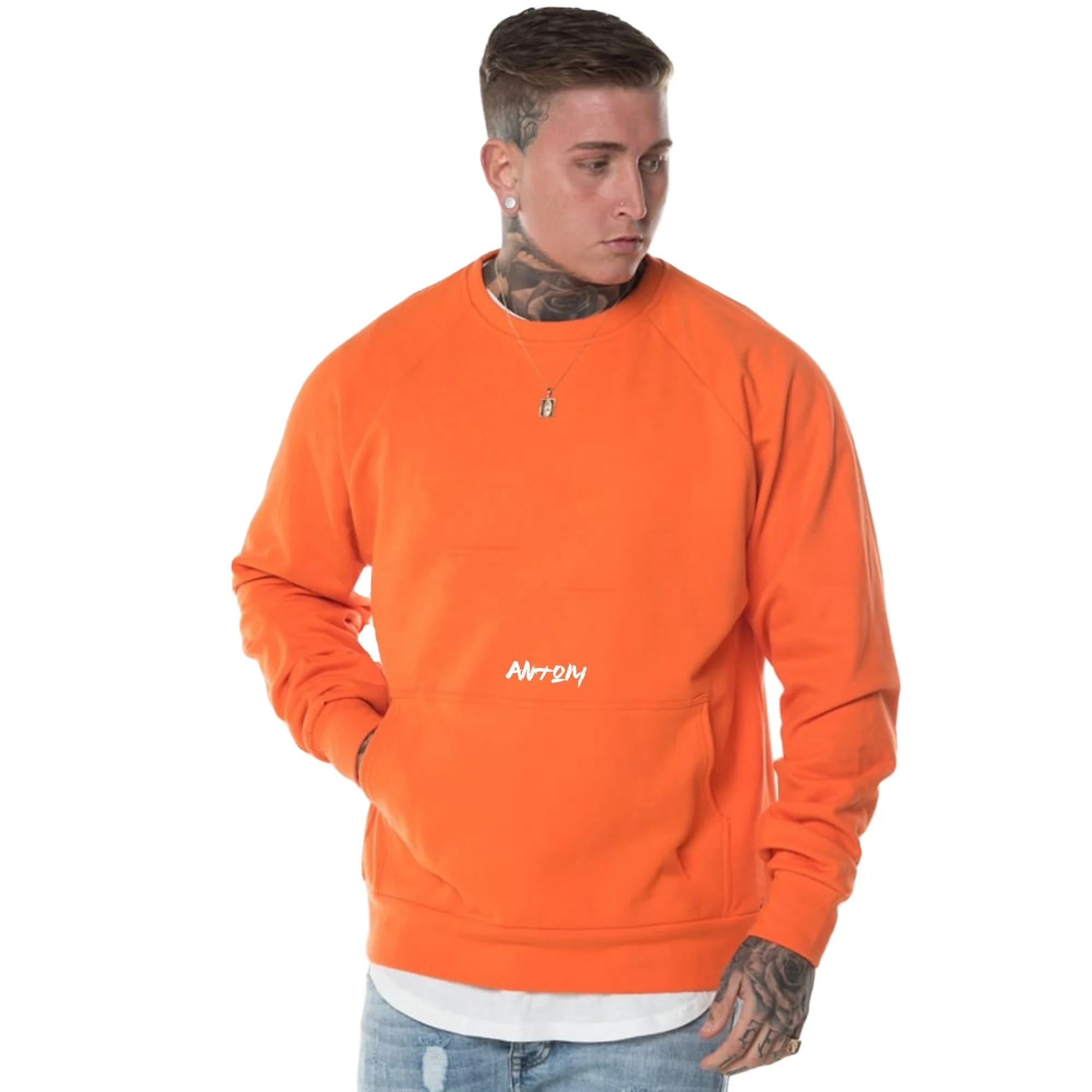 100% Cotton women pullover streetwear hoodie Casual oversize winter embossed hoodies emboss logo sweatshirt