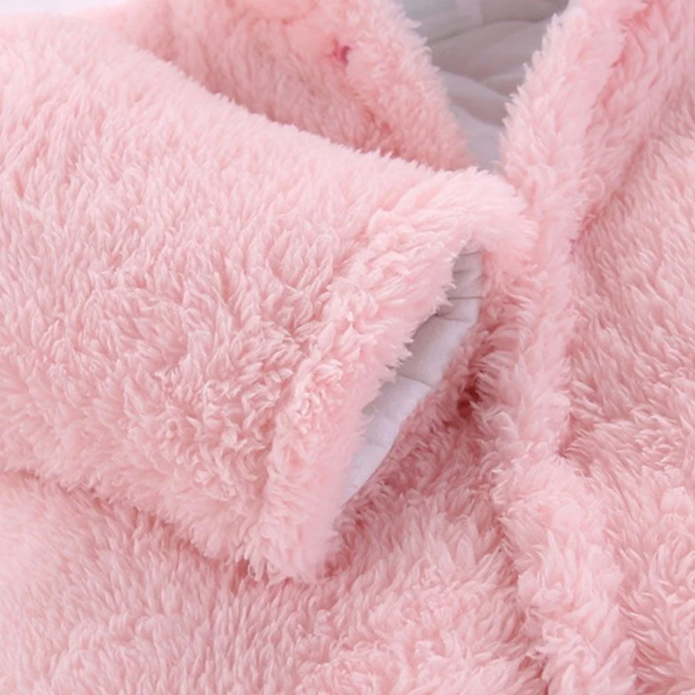 Latest Arrival Thickened Winter Full Cover Romper For New Born Baby Girls / Wholesale Price Baby Clothes Long Sleeve Romper