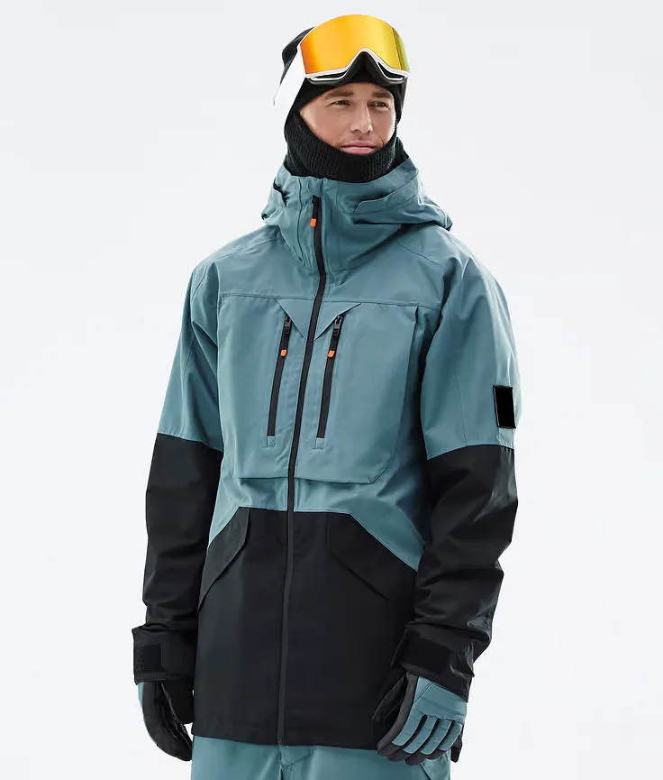 Custom Men Winter Windproof Waterproof Snowboard Ski Suit Ski Snow Wear Jacket Hoodie OEM Customized