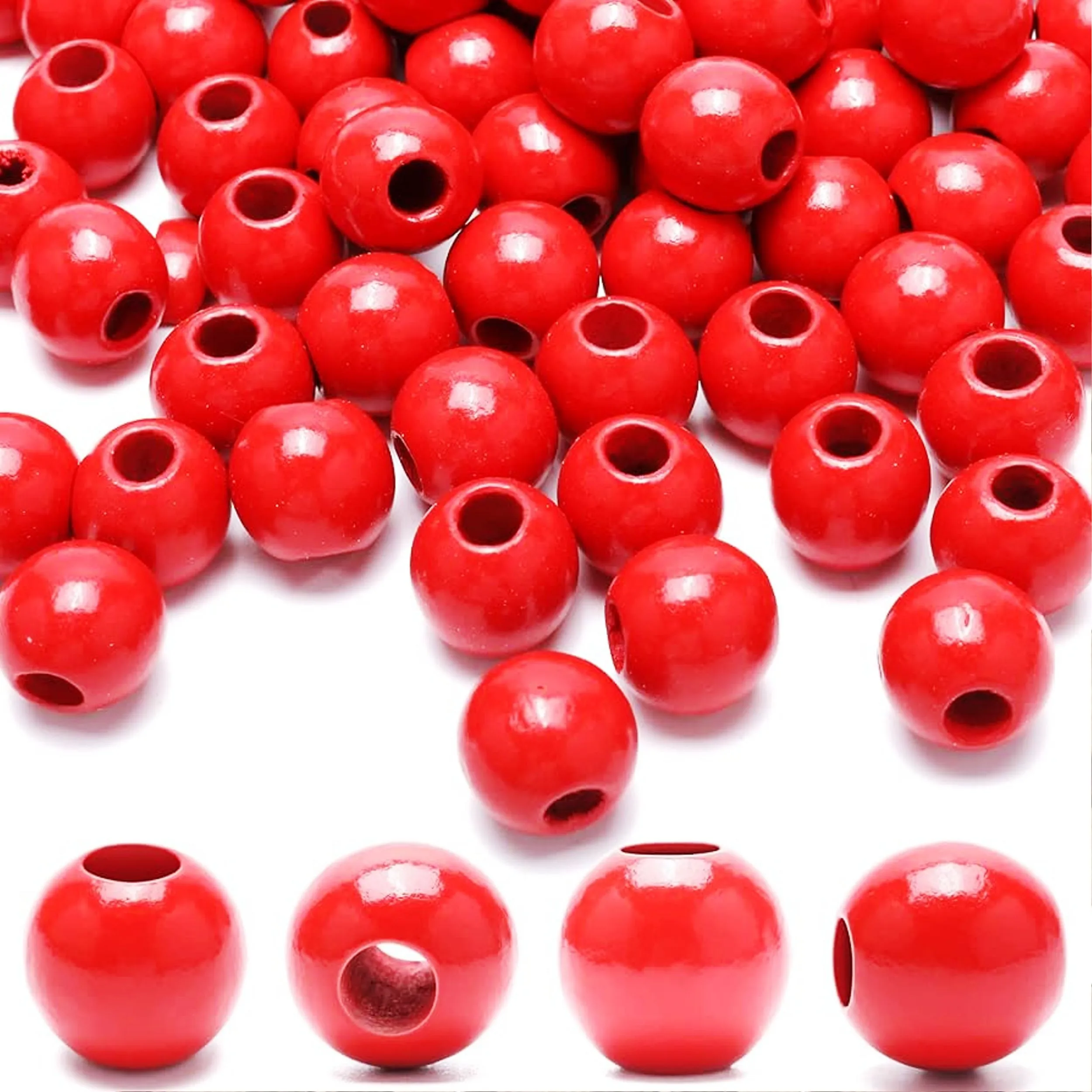 200 Wooden Macrame Beads in Assorted Natural Colors 17mm x 14mm Customized Color And Size Wooden Beads Indian Handmade