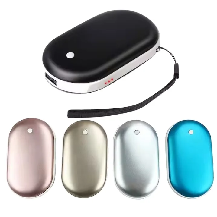 Factory Direct 2-in-1 Winter Mobile Power Supply Reusable Electric Pocket Mini USB Hand Portable USB Charging Hand Foot Warmer