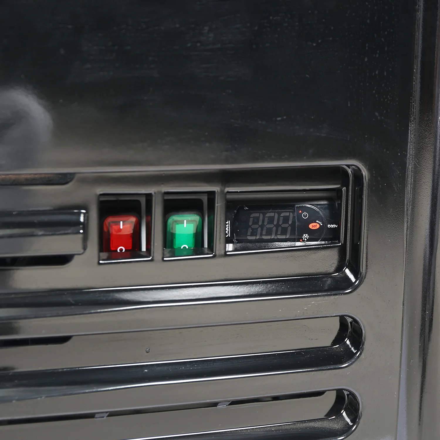 Supermarket Open Chiller Air Chiller with closing curtain Fruit Vegetable Yogurt Showcase