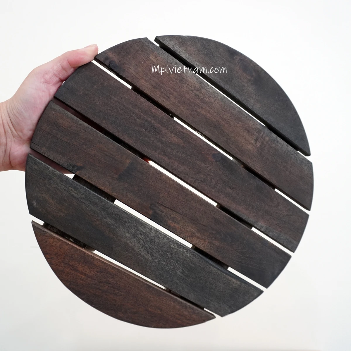 Cheap Factory Price High Level New Design Wooden Portable Round Trolley Plant Caddy Tray With Lockable Wheels