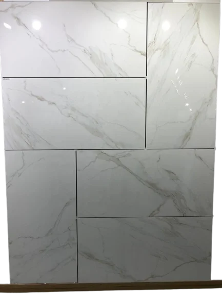 Buy Realgres Porcelain Tails 60XMM White Polished Marble Granite Flooring Tiles 600X1200 Size Tiles For Floor Decor