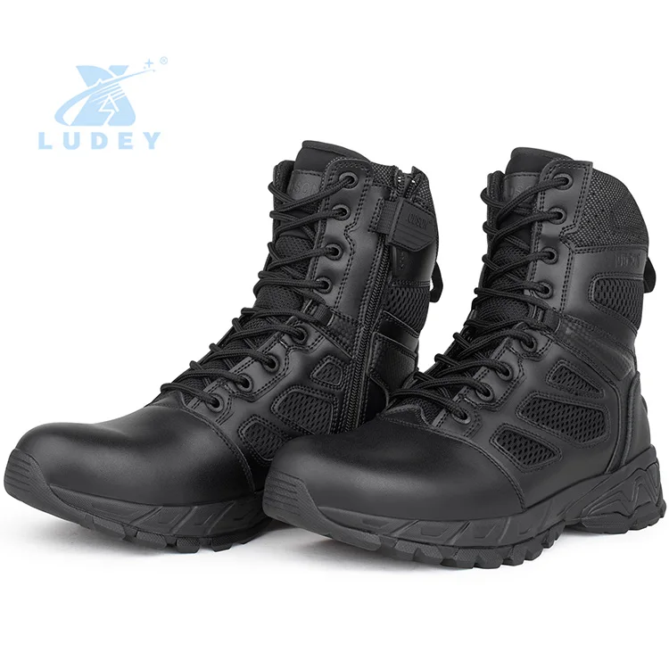 New Model Men Fashion Sport Shoes High Quality Safety Boots Leather Hiking Boots
