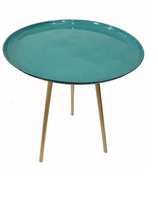 Direct Factor Sale Living Room Furniture Modern Design Metal Side Center Table Luxury Metal Hollow Frame Coffee Table