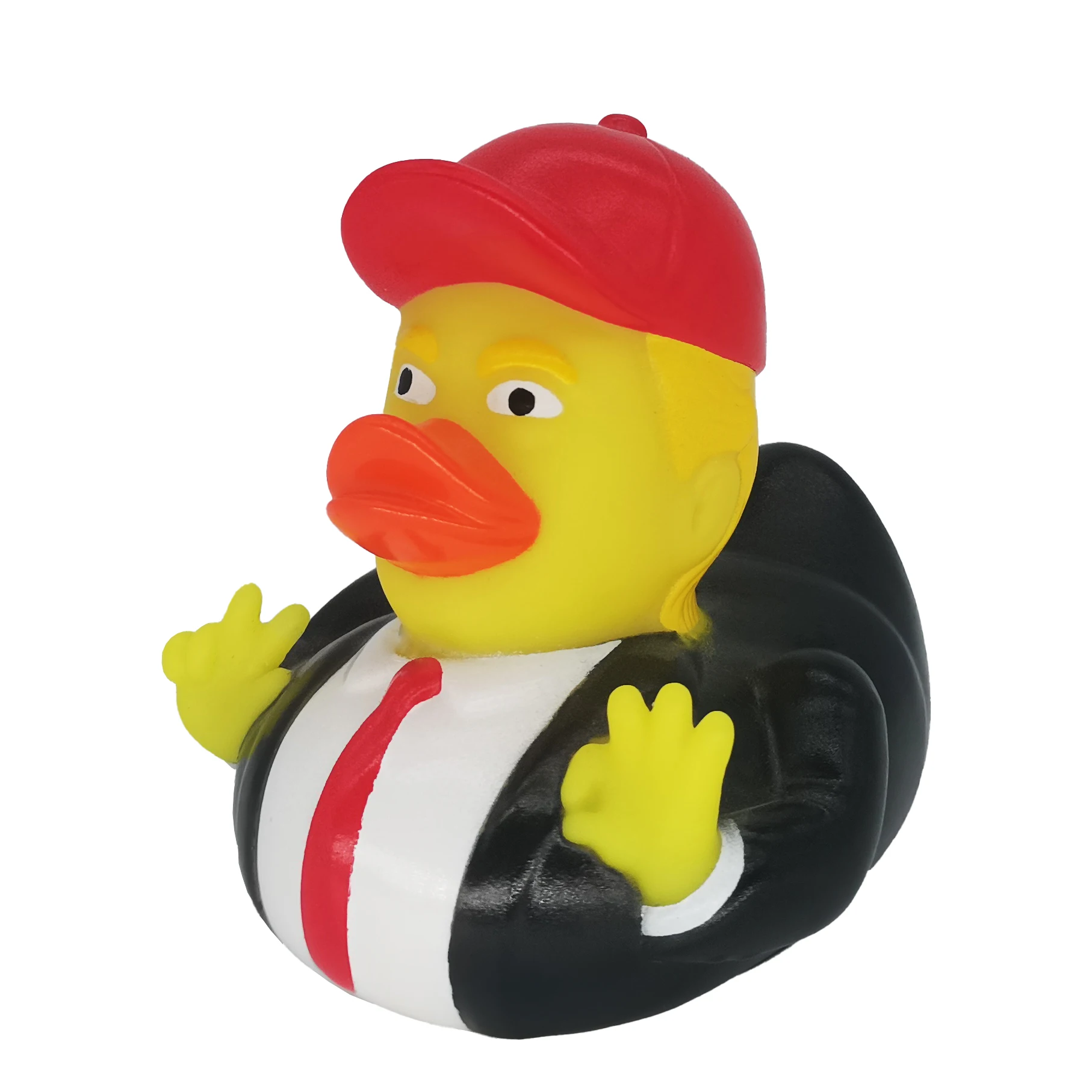 Factory direct sales floating rubber duck custom toy baby bath toy duck rubber duck USA in a suit