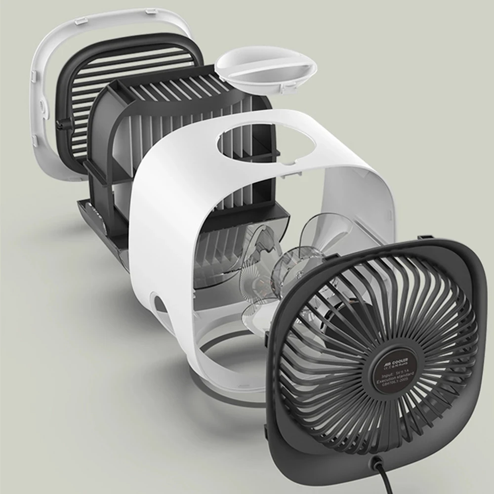 New High Quality Air Conditioner Fan Mini Humidification Cooler Office Household Desktop Usb Air Cooler Fan DC Portable Room