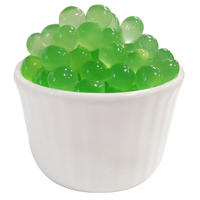 Honeydew Fruit Pop Bubble Tea Topping Tapioca Balls Halal-certified Pattern Bottle Bag Packaging Flavor Syrup Juice Additives