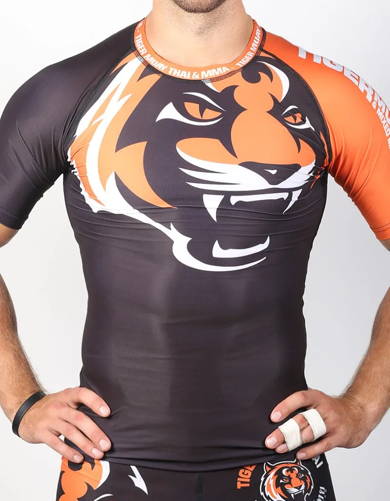 Raven awarded customized best quality brazilian jiu jitsu rashguard