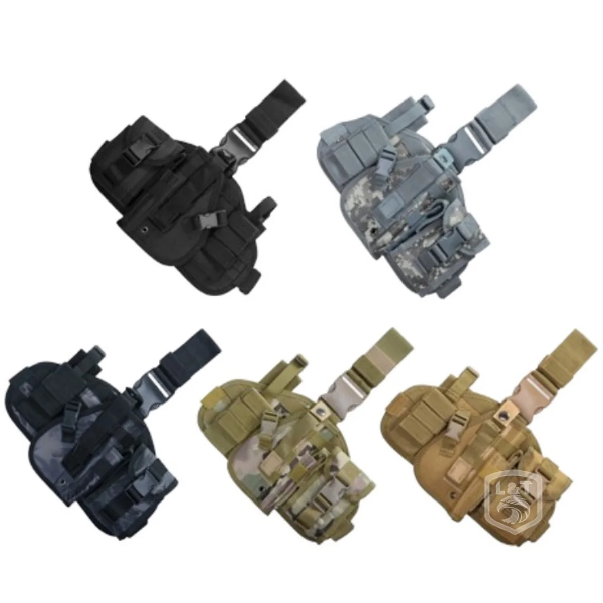 900D oxford accessory pouch tactical molle radio holster tactical leg holster multi-functional tool pouch