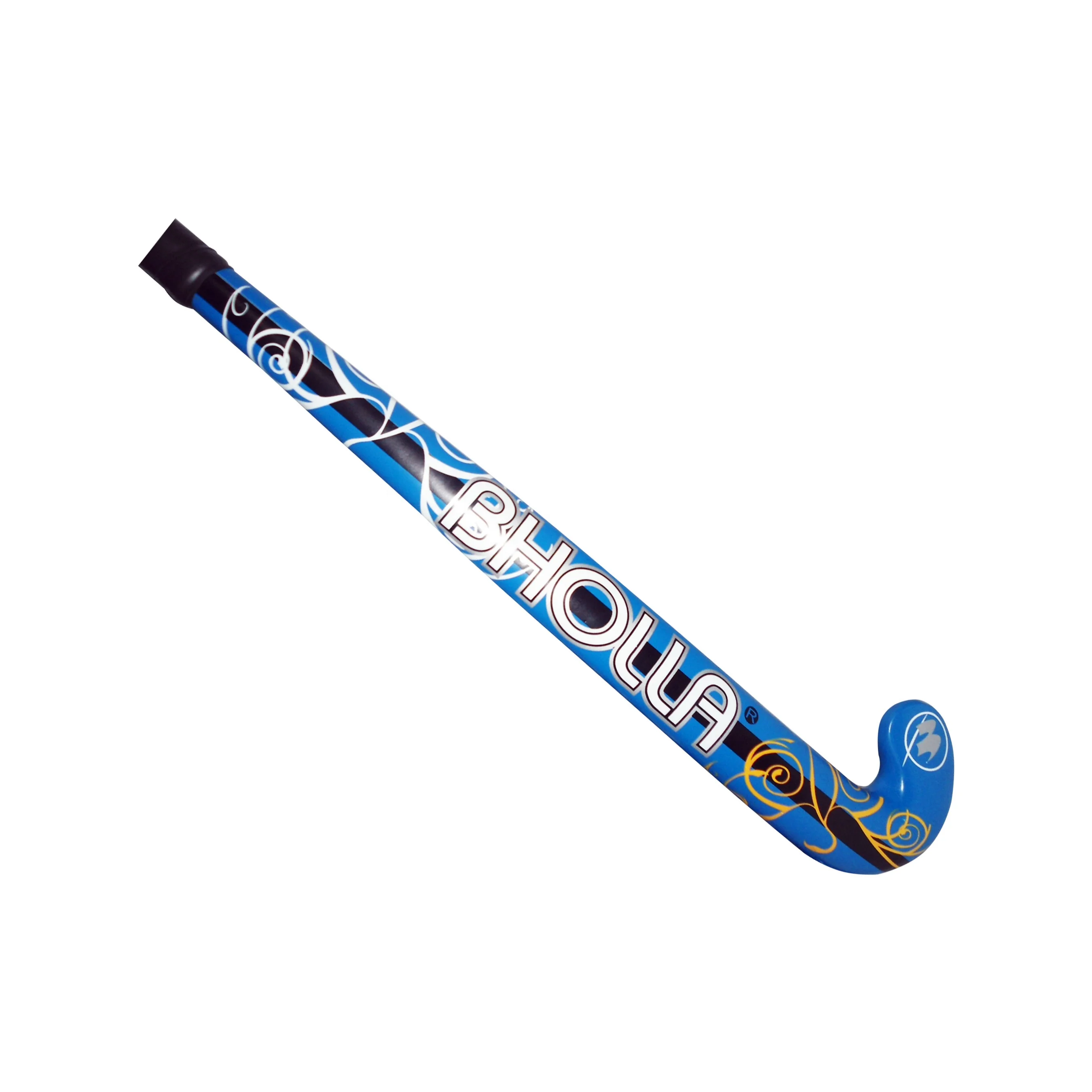 Bholla Standard Wood Custom Logo Hockey Sticks Field Wooden With Glass Fiber Reinforcement Fully Paint
