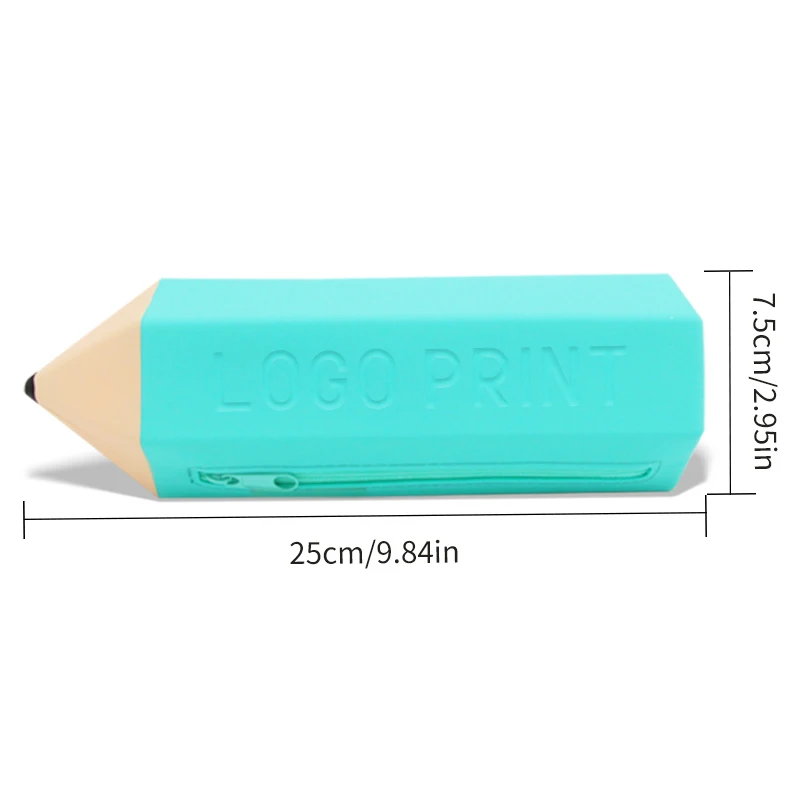 school supplies for students stationery flexible custom silicone pencil case pouch crayon shaped bag pencil case with logo