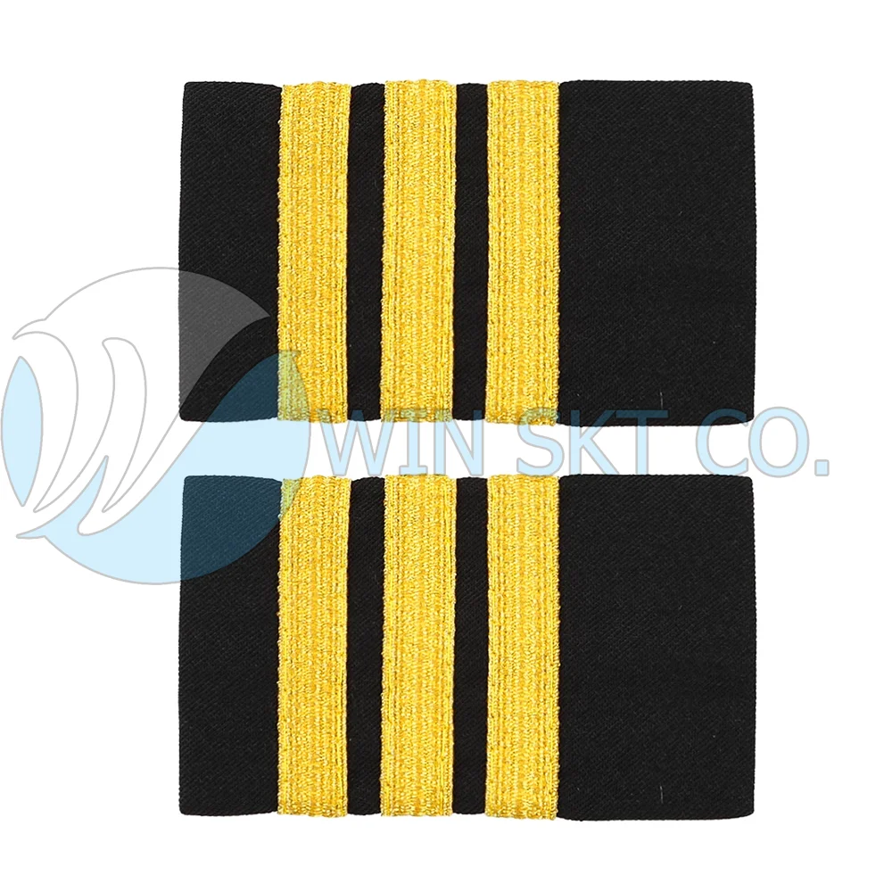 Pakistan Manufacture Navy Uniform Shoulder Board Custom Captain Pattern Rank Epaulet Made in Pakistan