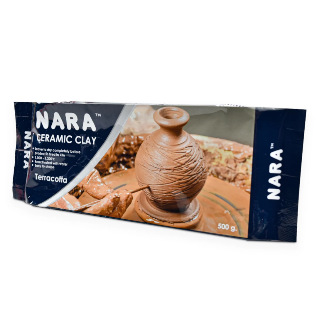 Pottery Natural Air-Dry CERAMIC Clay1.10 Lbs.Terracotta Color from Thailand Non-toxic Great for Wheel Throwing, Making Ceramic