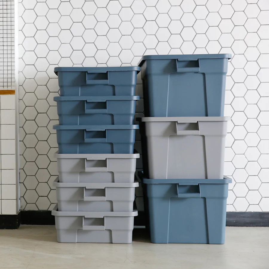 Giant Storage Container with Lid for closet kid room and dress room plastic organizer Big size tote box storage box