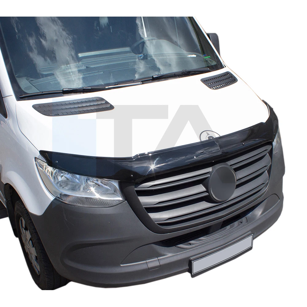 sprinter w901 w906 w907 front hood guard bonnet protector shield made of acrylic black plastic