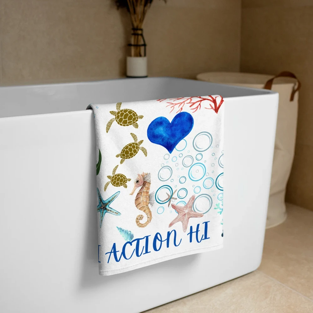 personalized beach yowel with your name sublimation perfect size cool sport towel for beach