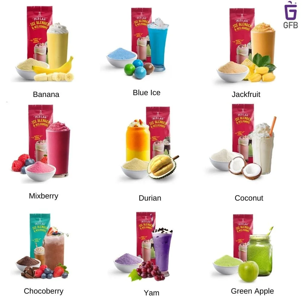 Wholesale Halal Banana Fruit Powder For Bubble Tea 1KG