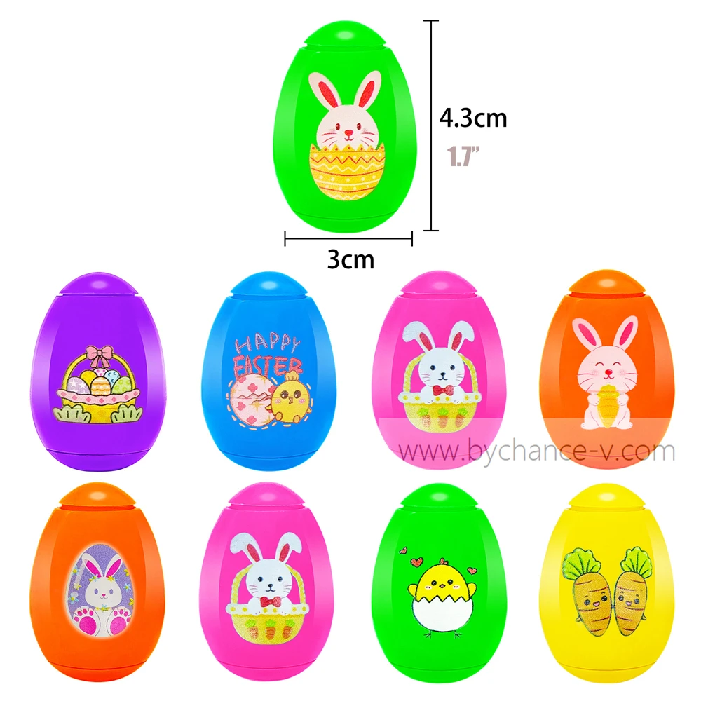 Wholesale budget friendly Easter egg hunt toy Easter themed egg shape fidget spinner perfect for Easter gift basket stuffer