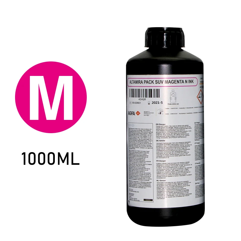 High Quality Agfa UV LED Ink Varnish UV DTF Ink for Ricoh Gen5 Head Inkjet Printer