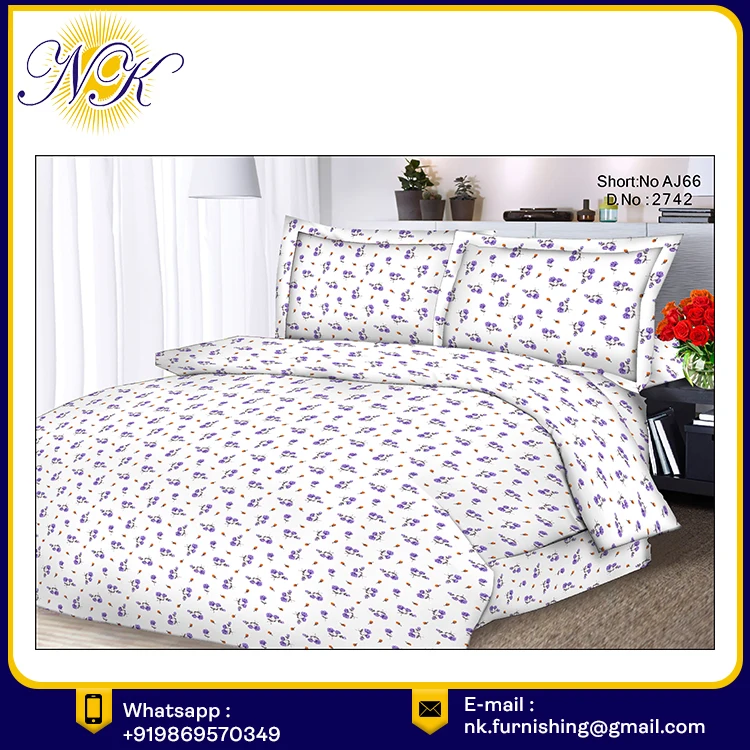 Alluring Floral Print Cotton Fabric Traditionally Made Duvet King Size Bedding Set With Pillow Covers Neelkamal Wholesale Dealer