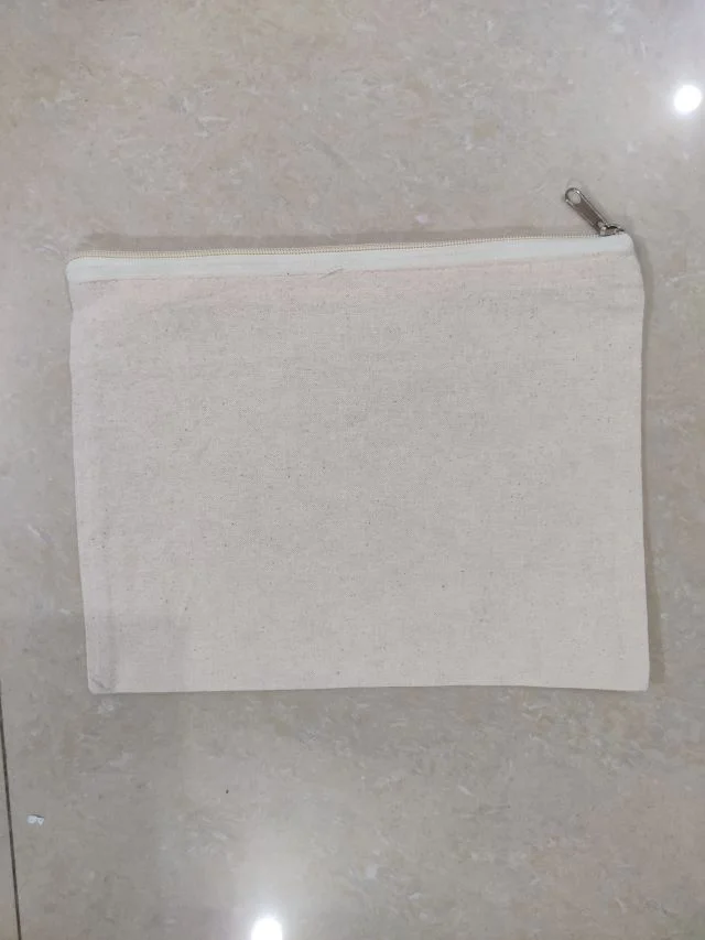 100% cotton sandwich bread pouch natural color with zipper can be customized colors sizes styles materials manufacture in India