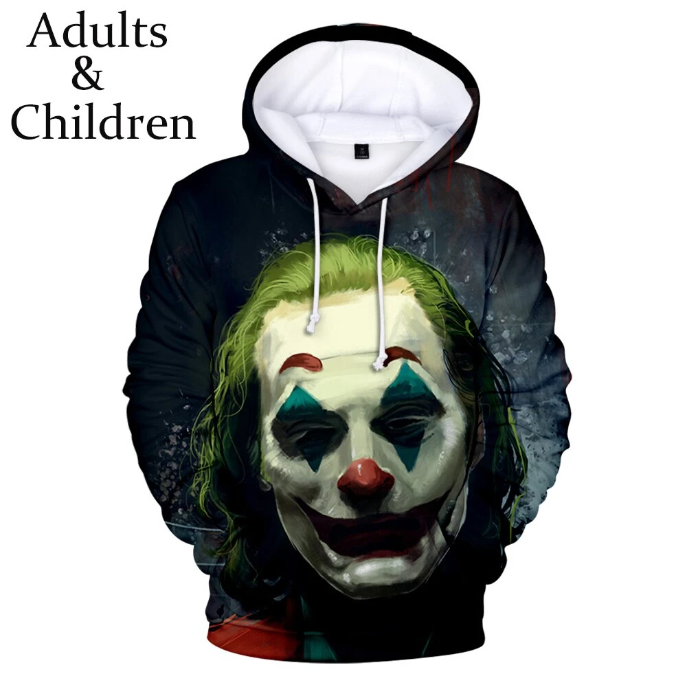 Hot Joker 3D Printed Hoodies Men Horror Movie Men Casual Fashion Funny Oversized Pullover Hoodies