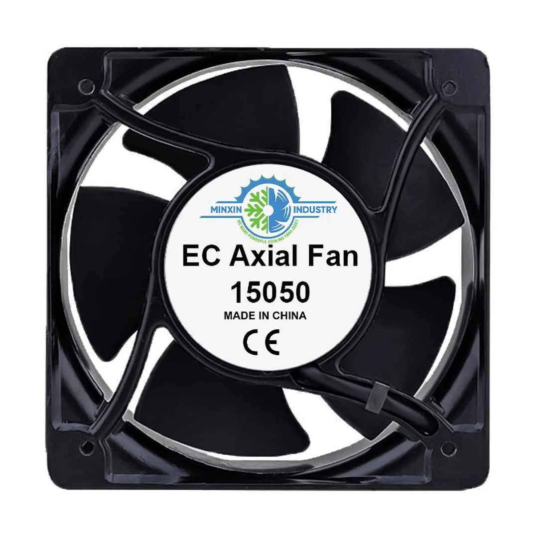 150m 230V High Static Pressure Fans EC Axial Flow Fans 150x150x50mm Distribution Cabinet Best AC DC Electric Fans