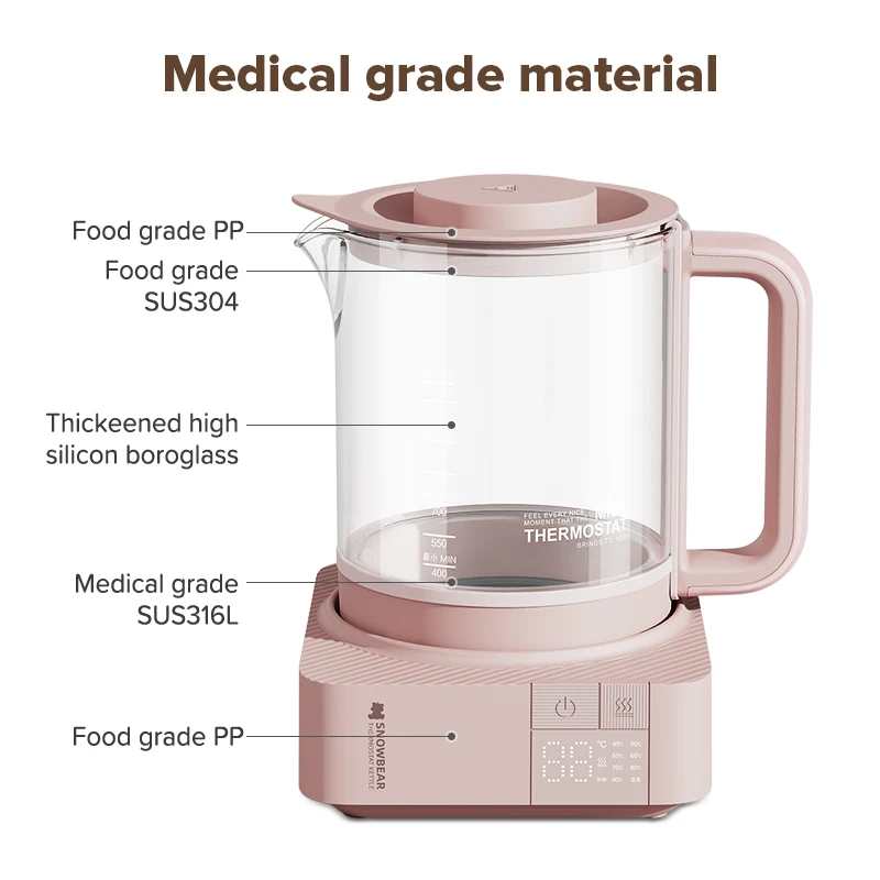 Hot Selling Multifunctional Water Milk Kettle For Baby Formula