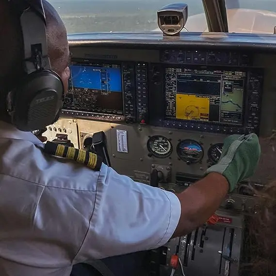 SONICE Nomex Flight Gloves Leather Work Gloves for Men Soft Durable Sheep Skin Leather Driving Flying Hunting Gloves