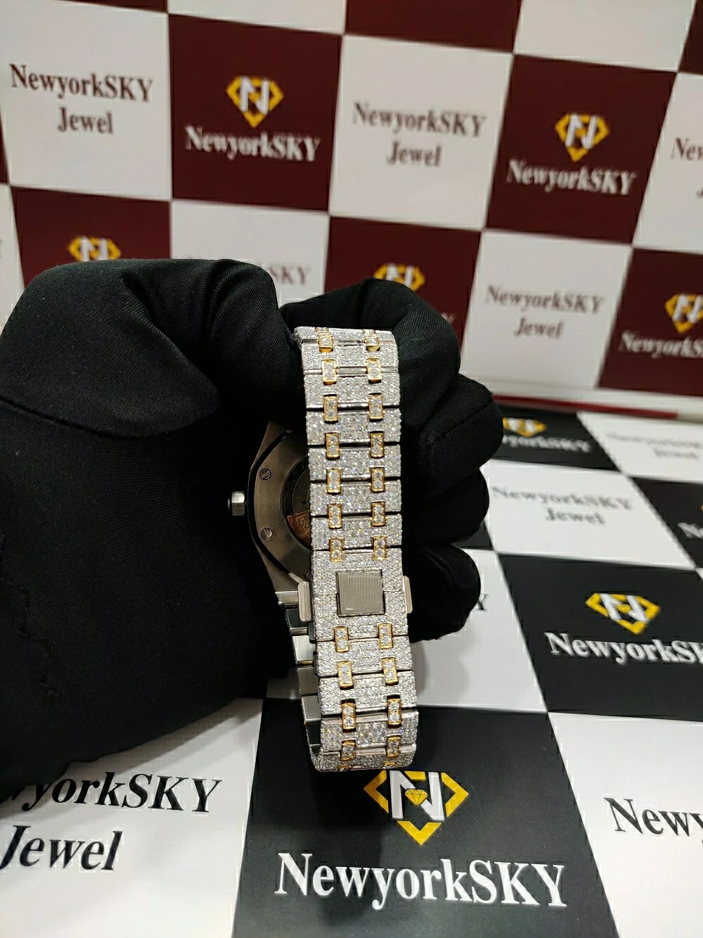 Luxury Custom Rappers Hip Hop Diamond Wrist Watch VVS Moissanite Iced Out Moissanite Diamond Watches Birthday Gift for men women