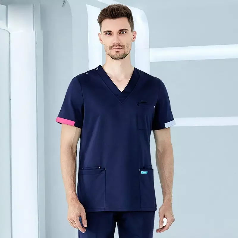 High Quality Medical Nursing Scrubs Uniforms OEM Wholesale Doctor Nurse Hospital Medical Custom logo full sublimation scrubs