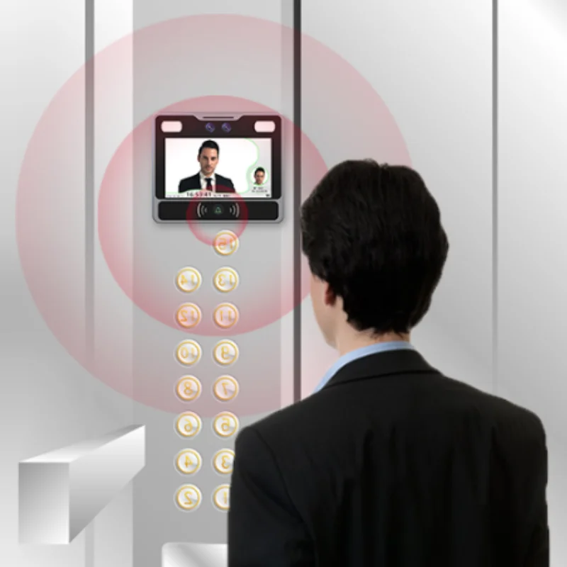 AI Cloud software 5 Inches IPS Full View HD Screen Punch Multi-Face Card RFID SDK Face Recognition Access Control System