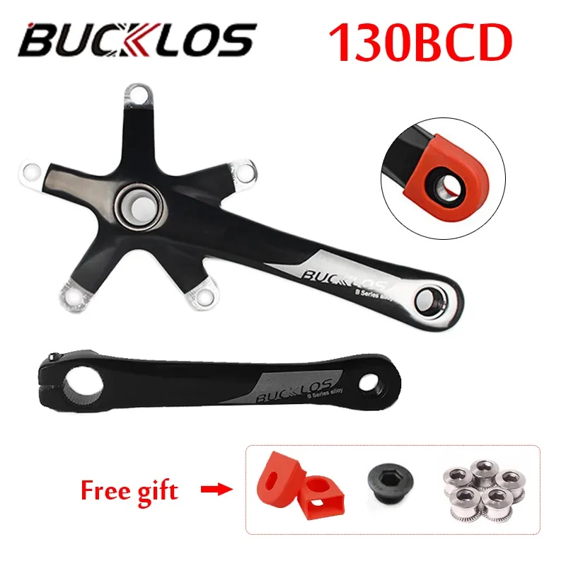 BUCKLOS Crankset Bicycle Parts MTB 130BCD for 170mm Aluminum Alloy Crank