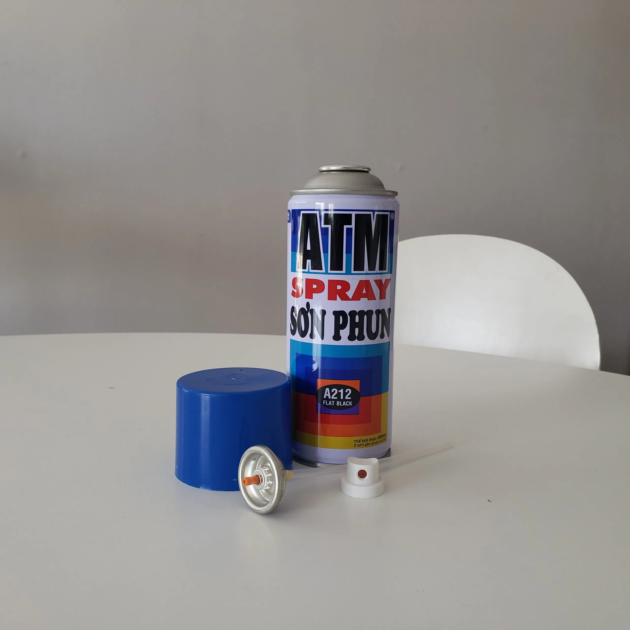 Small MOQ 4- 6 Colors Printed Tin Aerosol Can Empty Aerosol Spray Can with Spray Valves and Plastic Cover made in Vietnam