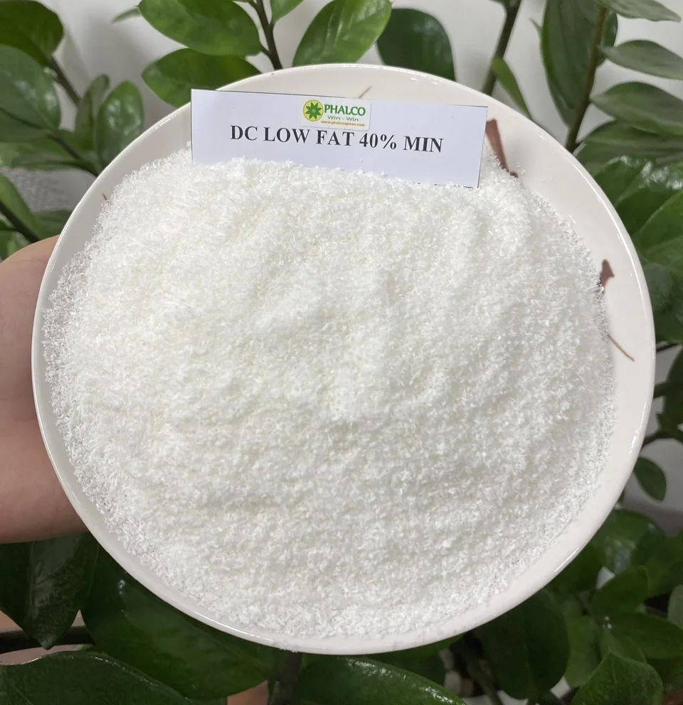 Highest Fat Fine Desiccated Fresh Coconut Powder Buy at Lowest Price with Fat content 60-65% - Whatsapp: +84 869981238